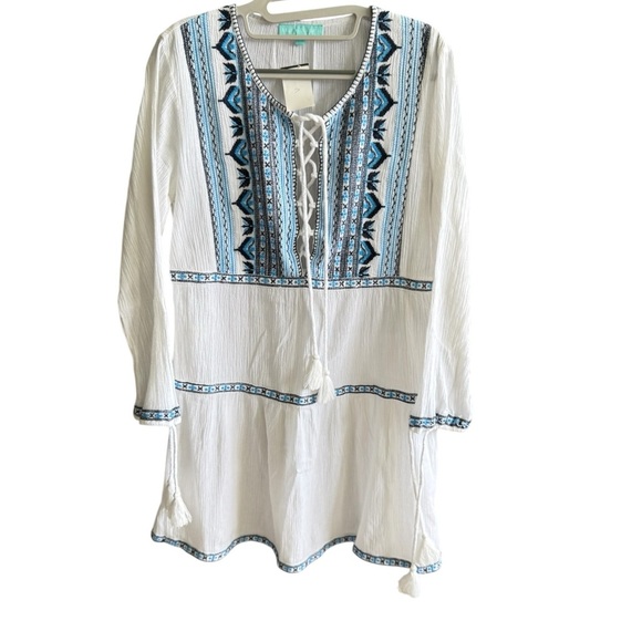 MELISSA ODABASH MILLIE WHITE DRESS Lace-Up Mini - Picture 5 of 13